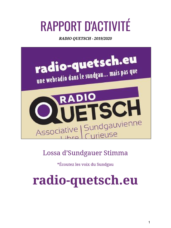 Rapport d'activité 2020